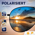 Pikkukuva 4 / 5: Aurinkolasit, -Miesten-Naisten-Pilotti-Polarisoidut pilottilasit