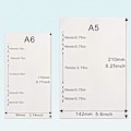 Miniatyrbild 3 av 5: A6 Refillpapper, 3 Förpackningar 100GSM Tjockt Påfyllningsbart Papper 6 Håls Insatser Löst Blad Papper 135 Ark (270 Sidor)