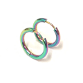 Miniatyrbillede 1 af 2: Mix farvede Ringe/creoler øreringe i Kirurgisk Stål. Inner diameter 20mm