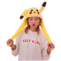 Miniatyrbillede 1 af 8: Sjov plys Pikachu hat, ører der bevæger sig og hopper, Cosplay kostumer