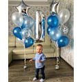 Miniatyrbilde 5 av 5: Blå ballonger, 100 stk blå latex heliumballonger for bryllup gutt 1. bursdag Babyshower Dåp Konfirmasjon Fest dekorasjon Blå