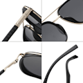 Miniatyrbillede 5 af 5: Polariserede solbriller med dobbelt stang, retro modetrend 【GKS】