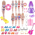 Miniatyrbild 2 av 4: 40 delar 27-29cm flickdockleksaker Barbie dockkläder leksaker tillbehör