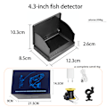 Miniatyrbild 2 av 5: Underwaterfiskekamera, avancerad fisklokalisator, undervattenskamera för isfiske med 4,3 tum LCD-skärm
