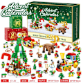 Miniatyrbillede 2 af 11: Byggeklodser Julekalender Blind Box Nedtælling 24 Ruter Børn DIY Bil Dinosaurie Byggeklodser Hånddrevet Blind Box-sfssscs SH-16【2024 new model】