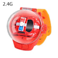 Pikkukuva 1 / 7: 2.4G Mini RC-autokellolelu LED-valolla Sähköinen induktiokello Plussinen pupu Koira Ravun RC-auto Poikien ja tyttöjen lelulahja red