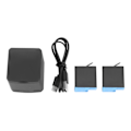 Miniatyrbilde 1 av 11: TELESIN 2 Batteri og 1 Lader Sett for Gopro Hero 8/7/6/5 Sportskamera Høykapasitetsbatteri
