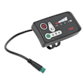 Miniatyrbillede 2 af 5: Elektrisk Cykel LED Strømindikatorpanel Elektrisk Cykel Modifikation Display Meter med Vandtæt 5p Han til 22.2mm Styr 36v lin