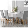 Pikkukuva 9 / 11: 2 kpl - Tuolinpäälliset / Tuolinpäälliset - Sametti harmaa【GKS】 gray 370