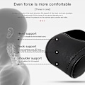 Miniatyrbild 4 av 5: Läderbilhuvudstöd för Tesla Model 3 XSY 2022 Ländryggskudde Resehudstöd Tesla Model Y 2023 Tillbehör Bilinredning black headrest
