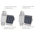 Miniatyrbilde 4 av 11: AC100-240V Enkel/Dobbel Hode Akvarium CO2 Magnetventiler Regulator Lav Temperatur Fisk Tank Elektriske Magnetventiler EU Plugg EU plug Double