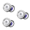 Miniatyrbillede 3 af 4: 3 stk. Udskiftningsskærehoveder til Philips Norelco Hq8 Pt860 Pt870 At890 Hq7760 Hq8875 Hq7320 Hq7890【GKS】