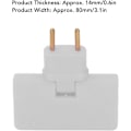 Miniatyrbillede 2 af 5: 5 stk. flad kontakt trådløs stikdåse 180 graders rotation 1 til 3 EU stikdåse adapter 110-250V til placering bag møbler.{GKS}