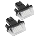 Pikkukuva 3 / 8: kpl 18 LED vasen & oikea rekisterikilven valo Citroen C3 2002‑2009[GKS] 0.1