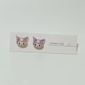 Miniatyrbillede 1 af 5: Sanrio øreringe Kuromi Cinnamoroll My Melody Pompompurin A3