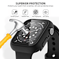 Miniatyrbilde 6 av 7: Herdet glass + deksel for Apple Watch-etui Tilbehør 45 mm 41 mm 42 mm 38 mm PC-deksel iWatch 6 5 4 se 44 mm 40 mm himmelblå 0 sky blue 09 Series 7-8-9 45mm