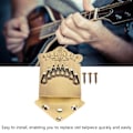 Miniatyrbild 7 av 8: 8-strängad mandolins stallstycke fjäder mönster utmärkt metall bronsfärgad mandolins stallstycke
