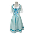Miniatyrbillede 3 af 5: Hurtig forsendelse kvinder tysk Dirndl kjole kostumer til bayersk Oktoberfest Halloween karneval lysegrøn Light green M