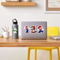Miniatyrbillede 3 af 7: 100 stk Super Mario klistermærker til vandflasker