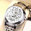 Miniatyrbillede 7 af 11: Herreur Quartz Urværk Business Ur Automatisk M Black One size