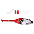 Miniatyrbillede 3 af 5: RC Legetøjshelikopter Opgradering C138 fuselage shell kit til RC ERA C138 Bell 206 1:33 RC legetøjshelikopter P