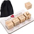 Miniatyrbilde 1 av 5: Date Night Terninger for Par, Romantisk Datingspill for Par med Oppbevaringspose, Perfekt for Par Valentinsdag, Bursdag, Bryllup set
