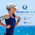 Miniatyrbild 2 av 5: MP3-spelare med Bluetooth 5.0, Musikspelare med 32GB TF-kort, FM, Hörlurar, Portabel HiFi Musikspelare (Svart)