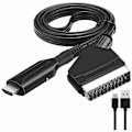 Miniatyrbild 1 av 4: Scart-omvandlare till HDMI Video Ljudadapter för HDTV/DVD/Decoder/PS3/PAL/NTSC