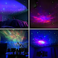 Miniatyrbillede 7 af 10: Galaxy Projektor Nebula Effekt - Stjerneprojektor med Fjernbetjening hvid white