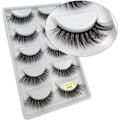 Pikkukuva 1 / 5: (iLashes.SE) 5 paria tekoripsiä - 3D faux mink G806 musta (G-806)