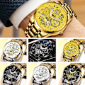 Miniatyrbillede 3 af 11: Herreur Quartz Urværk Business Ur Automatisk M Black One size