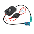 Miniatyrbillede 8 af 8: Radioantenne Signalforstærker FAKRA II Interface 12V 75 Ohm AM FM Antenneforstærker til Biler[GKS] 0.1