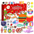 Miniatyrbild 1 av 5: Ny Adventskalender 2021 Jul Leksak för Barn Nedräkningskalender 24 Dagar Jul Leksaker Jul Tryck Bubblor Leksak Pack Present Jul Deep Sapphire