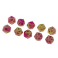 Pikkukuva 2 / 5: 1/2/5 10 kpl valaisevia monisivuisia noppia Noctilucent D20 -setti Violetti+Vihreä 10 kpl[GKS] Purple+Green 10 Pcs 1Set