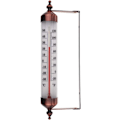 Miniatyrbillede 1 af 5: Udendørs termometer med måler, bronze effekt - Stilfuldt udendørs have termometer Velegnet til udendørs temperatur, drivhus, garage, let at hænge op
