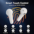 Pikkukuva 4 / 5: Bluetooth-kuulokkeet, langattomat Bluetooth 5.1 -kuulokkeet LED-virranäytöllä, langattomat kuulokkeet mikrofonilla, iPhone- ja Android-laitteille white