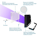 Pikkukuva 2 / 7: 1/2 KPL 50W Mustavalo UV-spotti Vedenpitävä IP65 UVA Mustavalo Musta Ulkokäyttöön musta[GKS] black 2pcs
