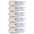 Miniatyrbillede 8 af 8: G9 Pære Dæmpbar Øjenbeskyttelse Energibesparende 14 LED'er 3W Pære til Lysekrone Bordlampe 6 stk. Naturligt Lys 110V[GKS] 0.1