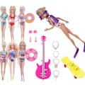 Miniatyrbild 3 av 4: 40 delar 27-29cm flickdockleksaker Barbie dockkläder leksaker tillbehör
