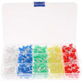 Miniatyrbilde 1 av 5: 500 stk 5mm LED-lys Lysdioder Assortert