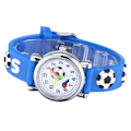 Miniatyrbillede 4 af 4: Børne Superman Spiderman Ur Superhelte Quartz Ur Fodbold Blå Football blue