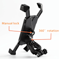 Miniatyrbilde 2 av 6: Universell mobiltelefonholder for Xiaomi M365 pro Ninebot elektrisk sparkesykkel styrefeste[GKS] Black