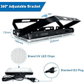 Miniatyrbilde 4 av 7: 1/2 STK 50W Svart Lys UV Spot Vanntett IP65 UVA Blacklight Svart Utendørs svart[GKS] black 2pcs