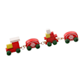 Miniatyrbillede 4 af 5: 5x1/12 Dukkehus Mini Jule Tog til Bygning af Model Tog Jernbanestation rød