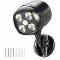 Utomhus Rörelsesensor Lampa, IP65 Vattentät Batteridriven 600lm LED Spotlight, Rörelsesensor
