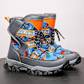 Miniatyrbillede 2 af 5: Vinterstøvler til børn Varme ankelstøvler Anti-slip Drenge Piger Vinterstøvler T6601 Gråblå GrayBlue 32