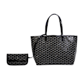 Miniatyrbillede 1 af 5: Dametaske Mode Rejsetaske Casual Skuldertaske Håndtaske Stor & Medium Ny Sort Sort Black M