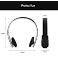 Pikkukuva 5 / 5: Langattomat kuulokkeet Ladattavat Yli Korvan Langattomat Bluetooth-kuulokkeet Black