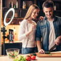 Miniatyrbillede 3 af 4: Selfie lampe / Ring light (20 cm)
