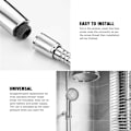 Miniatyrbilde 3 av 5: LED-dusj, dusjhode, fargedusjhode, LED-hånddusj, 7 farger automatisk veksling, universell, krom [GKS]